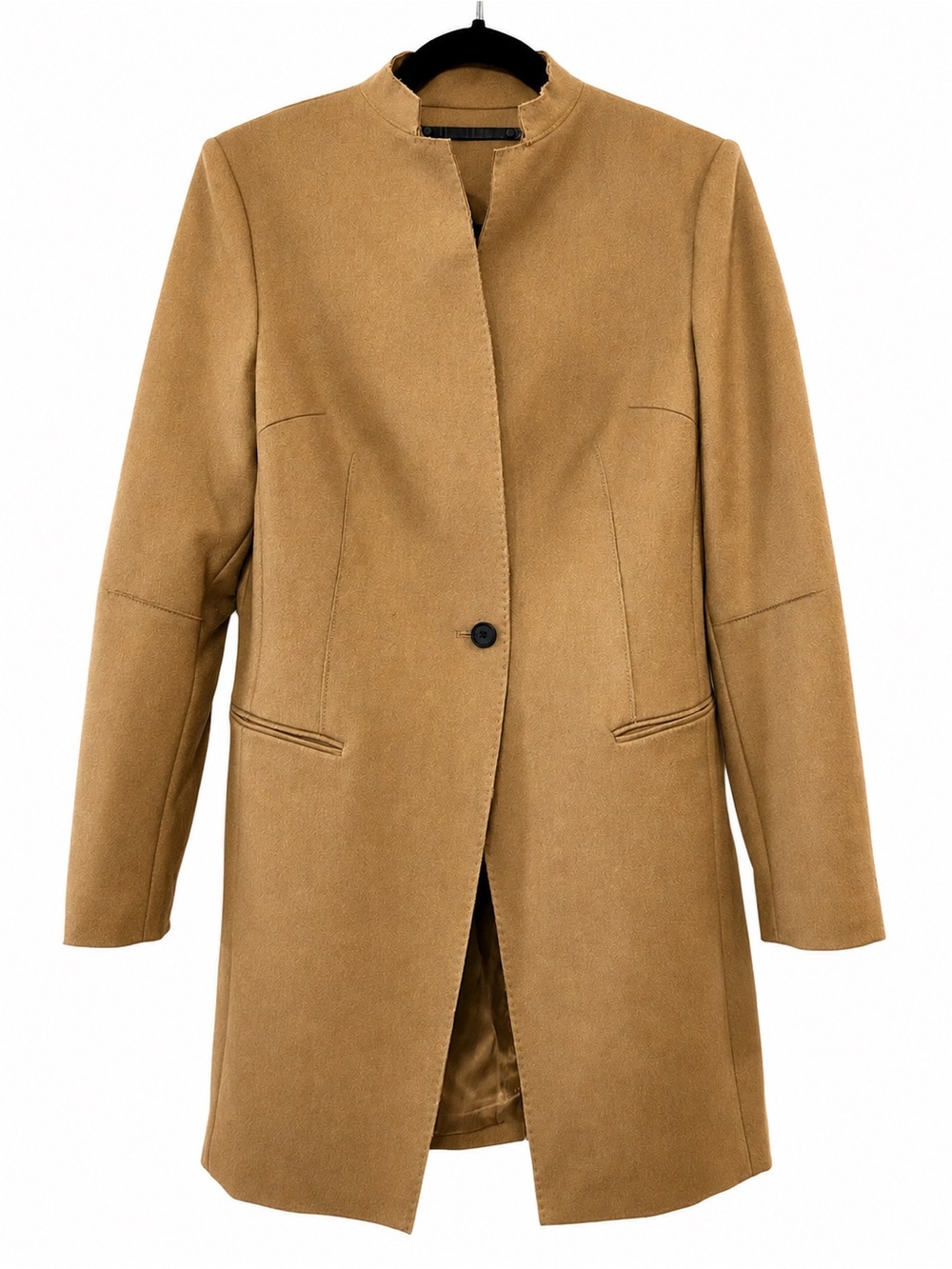 ALLSAINTS Hendrick Camel Wool Blend Coat Size US 8 / UK 12 / EU 40